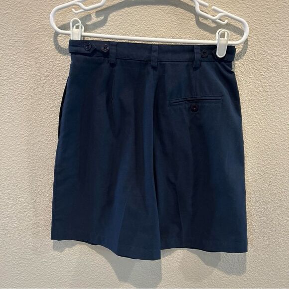 Liz Golf Navy Shorts women’s Size 8 Adjustable Waist Pockets Pleated - Picture 4 of 8